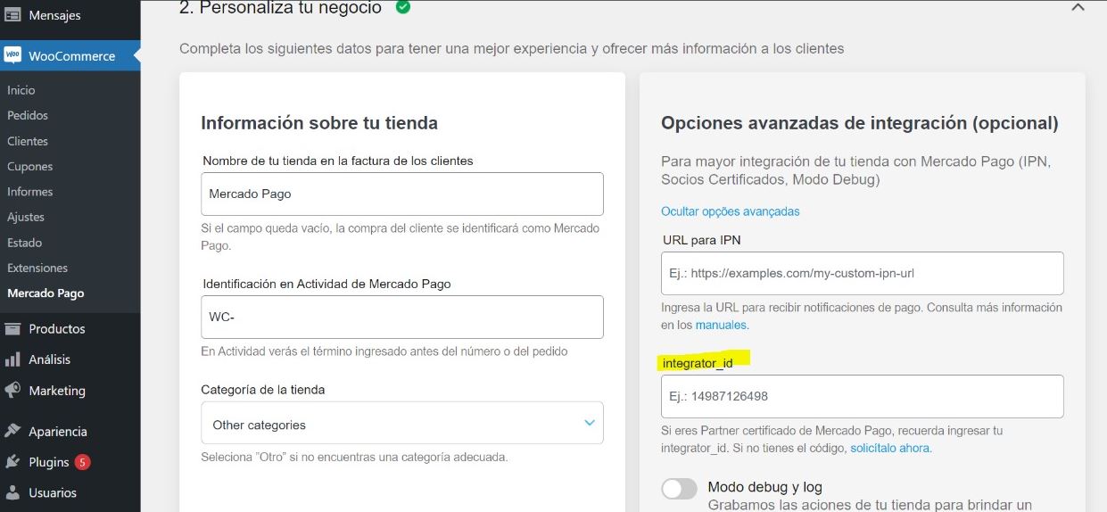 Pasarelas de pago en Colombia para WooCommerce | Gulupa Digital mercadopago integrator id | Gulupa Digital