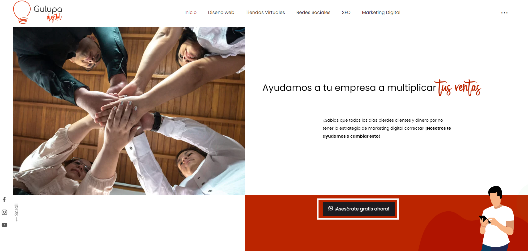 Un paso para personalizar tu sitio web es hacerlo en tus llamados a la acción
